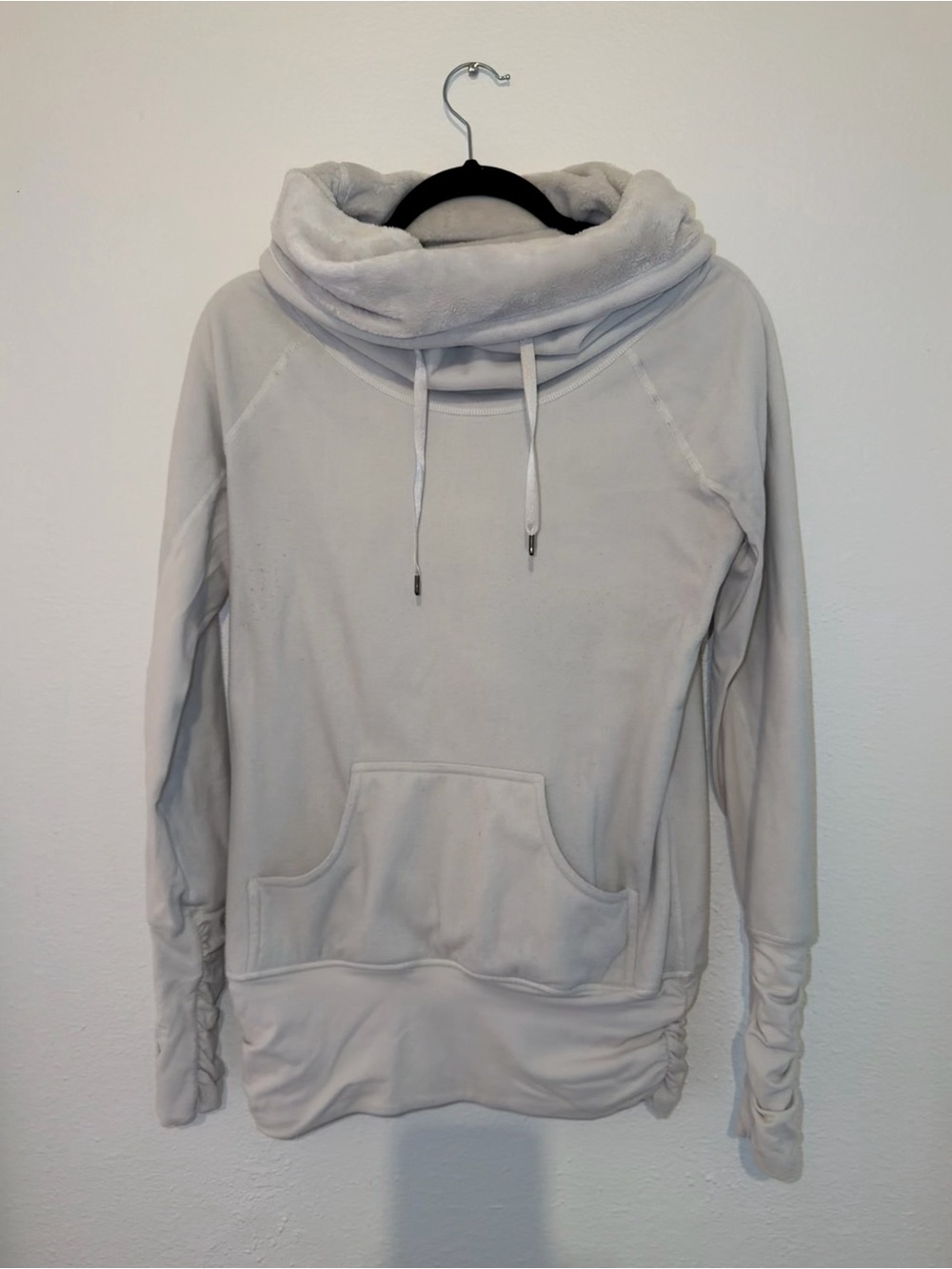 Lululemon Cozy Cowl Neck Pullover Hoodie - Cream - size 4